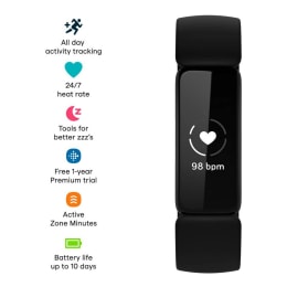 fitbit fb412bkbk inspire fitness tracker